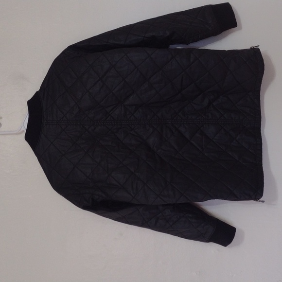 Madewell Black Quilted Session Full Zip Bomber Jacket Size S - Picture 14 of 15